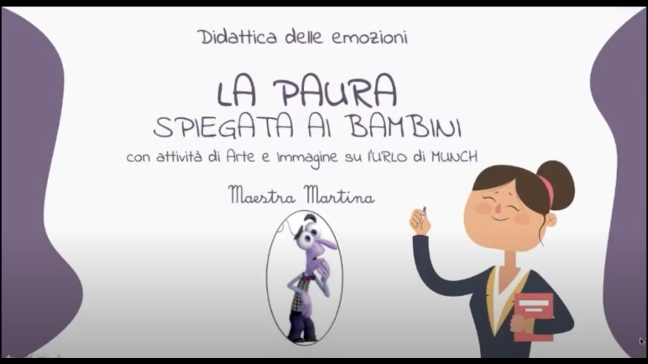 La PAURA spiegata ai bambini+laboratorio di arte Urlo di MUNCH