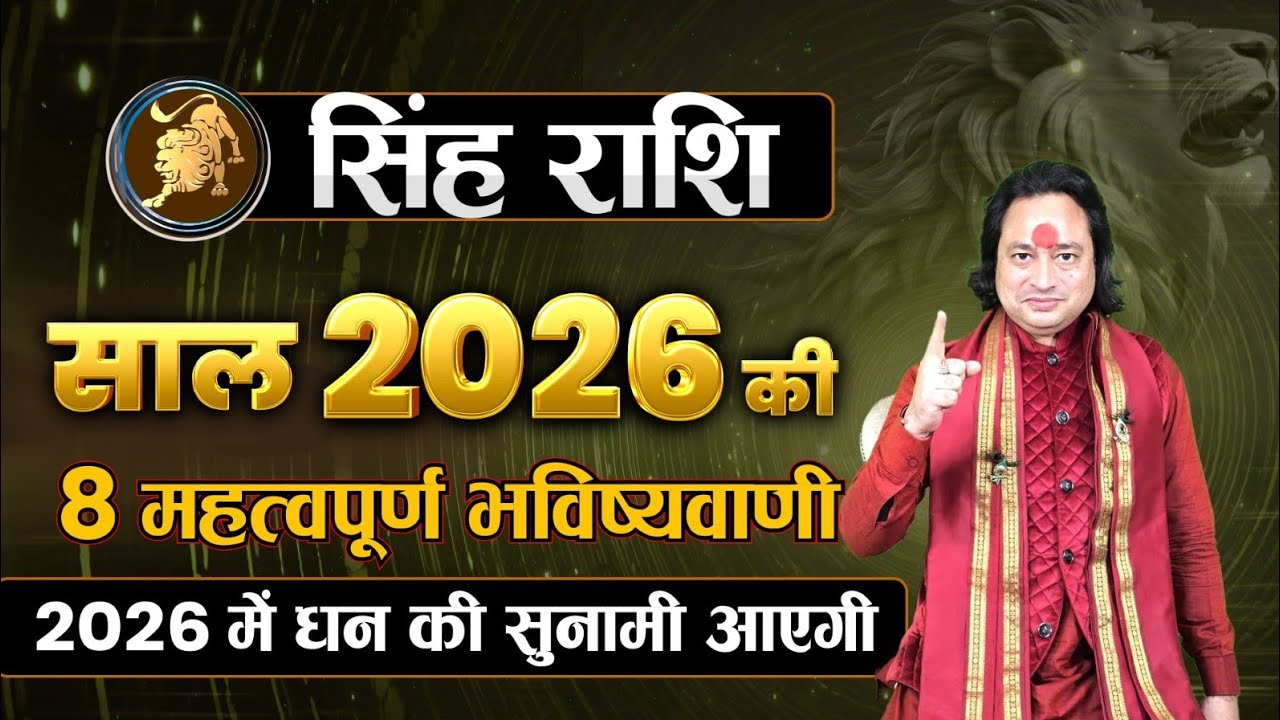 सिंह राशि वार्षिक राशिफल 2026 ll Singh Rashi Yearly Rashifal 2026 ll Astro Aaj