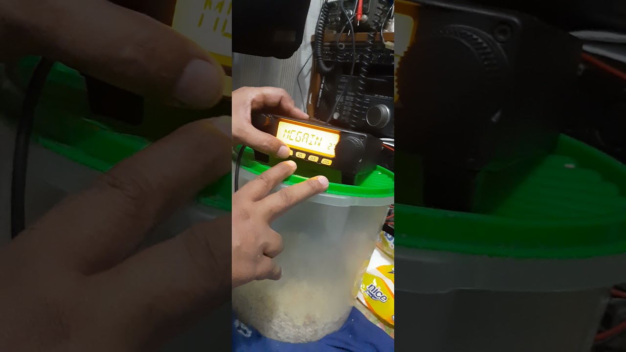 mengatasi  suara mic radio yaesu ft2980 kecil padahal setingan mic gain sudah di level 9