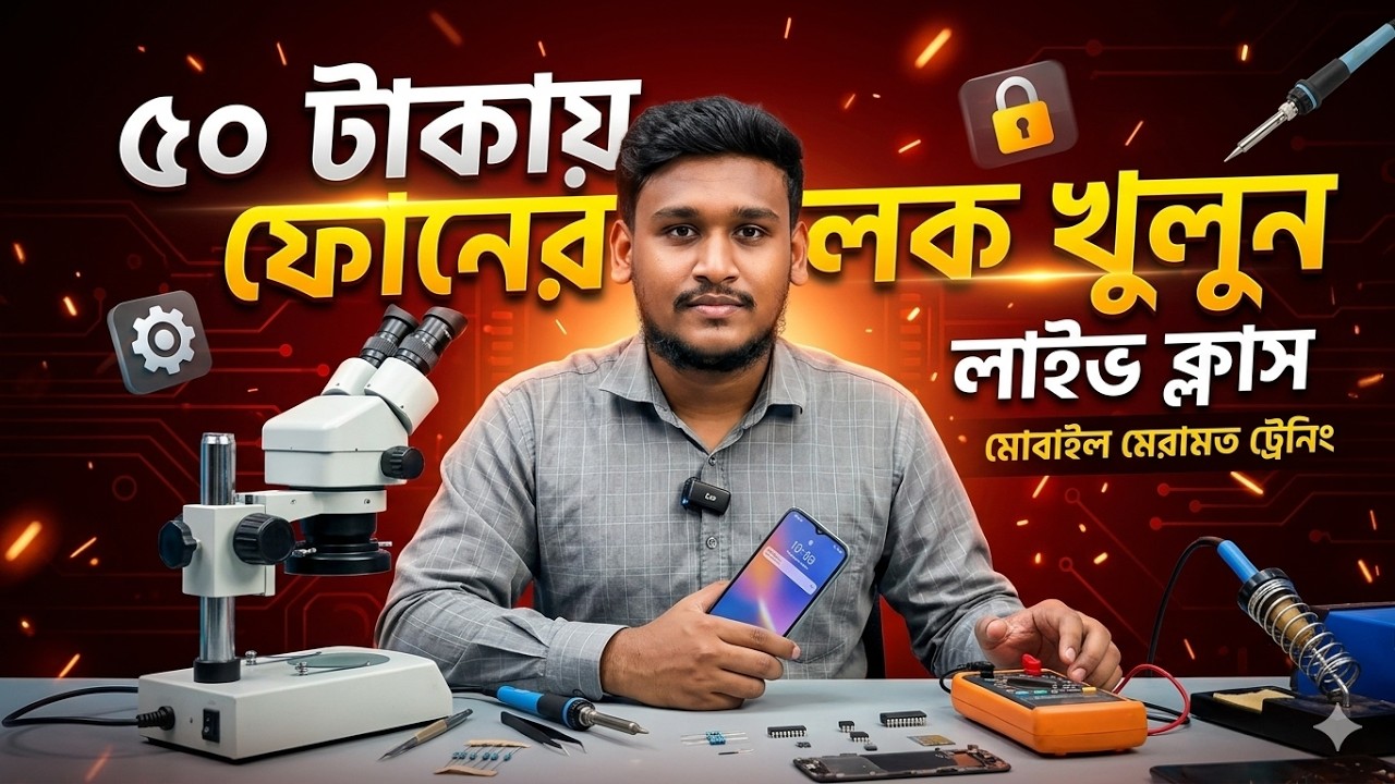 টুল ভাড়া নিয়ে ফোনের লক খুলুন সহজে প্র্যাকটিক্যাল ক্লাস
