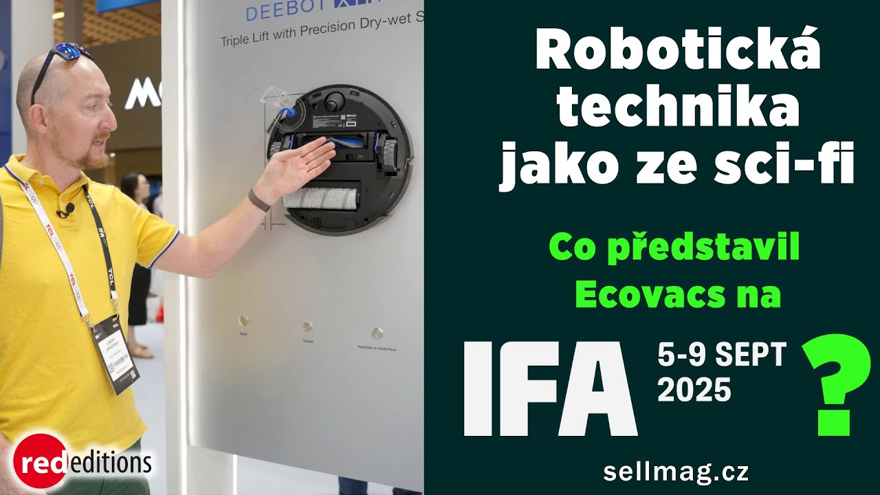IFA 2025 - vysavač Ecovacs X11 Deebot OmniCyclone a myčka oken W2S Omni