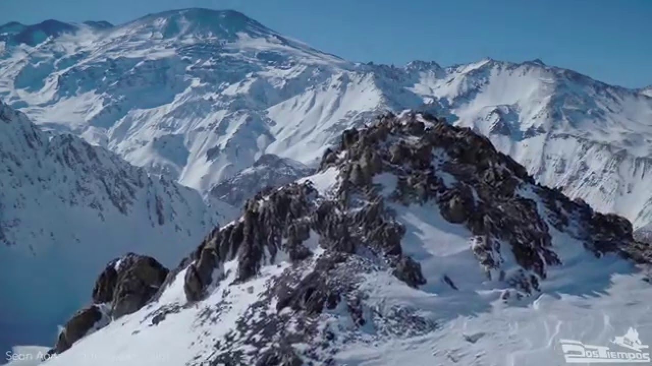 Chilean Andes Snow Aerial 4K - GoPro H4B 5.4mm Non-Fisheye Lens