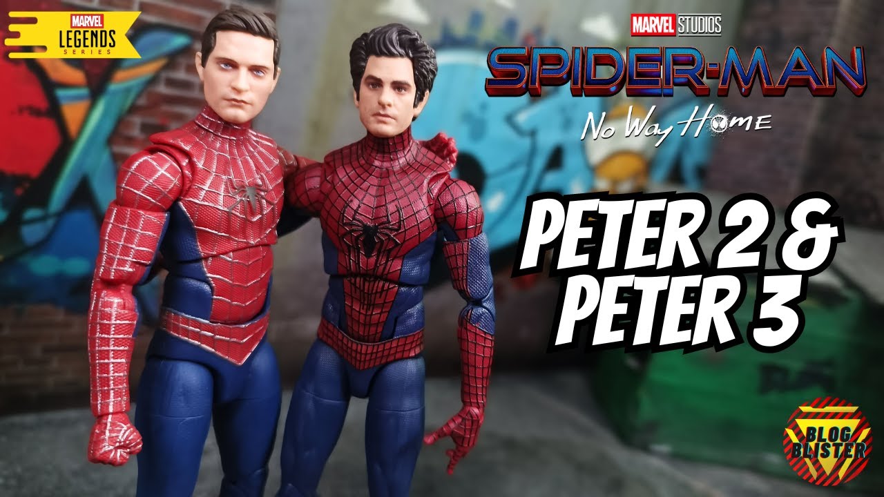 Marvel Legends SpiderMan No Way Home Peter 2 y Peter 3 Amazing Spiderman 2 Reseña Review En Español