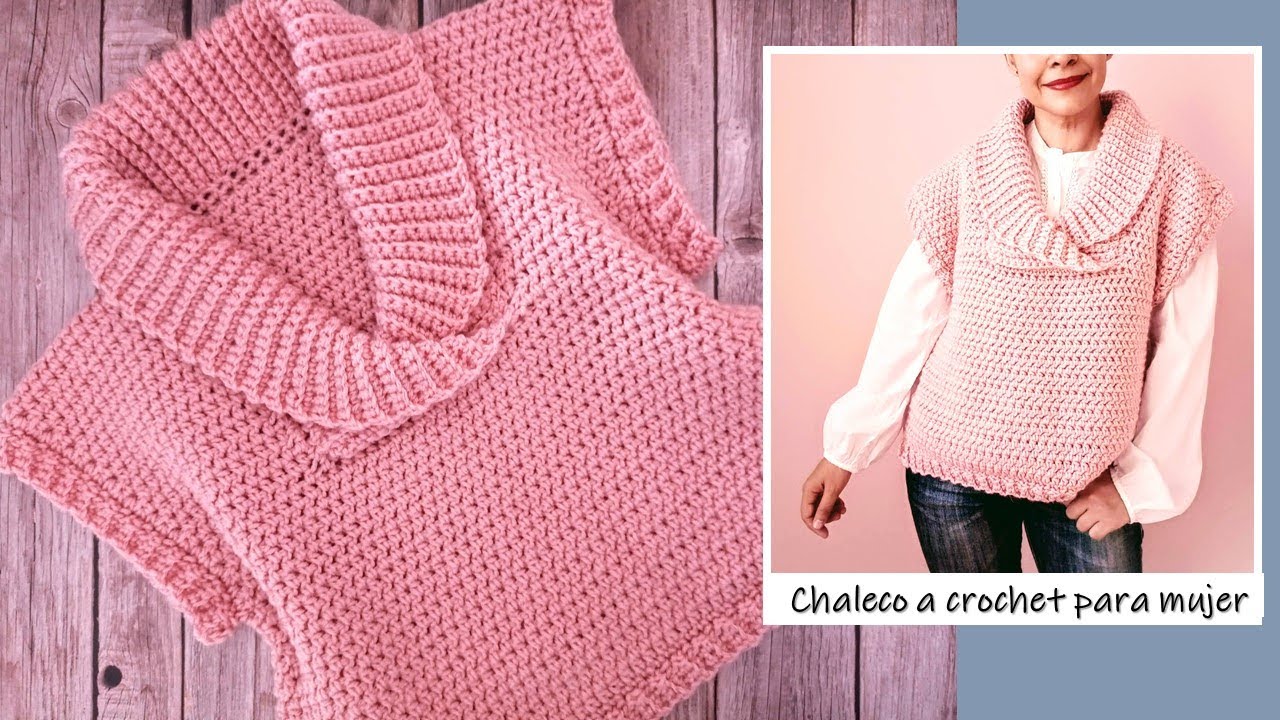 Chaleco FÁCIL a crochet para mujer ¡Paso a paso!!