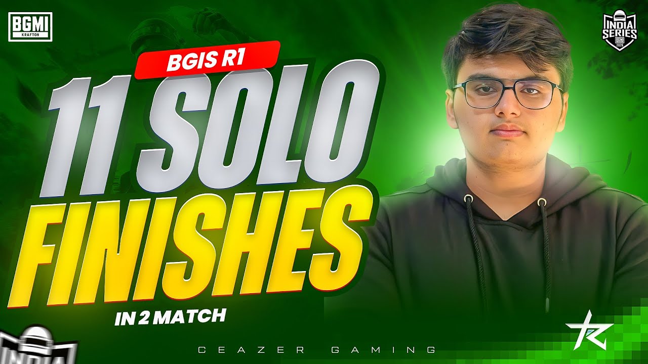BGIS R1 ✅ | SOLO 11 FINISHES IN 2 MATCH🥶 | Team Tenzen 