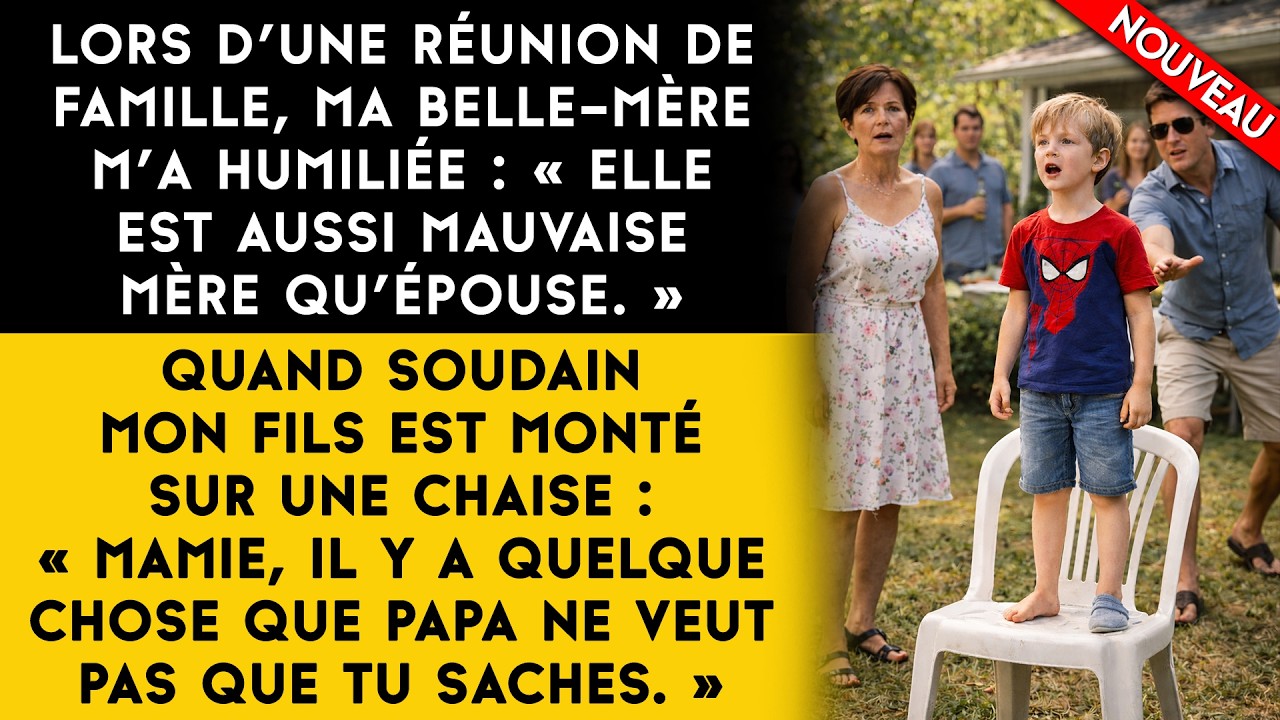 La réunion de famille se déroulait parfaitement… jusqu’à ce que mon fils de 6 ans dise la vérité