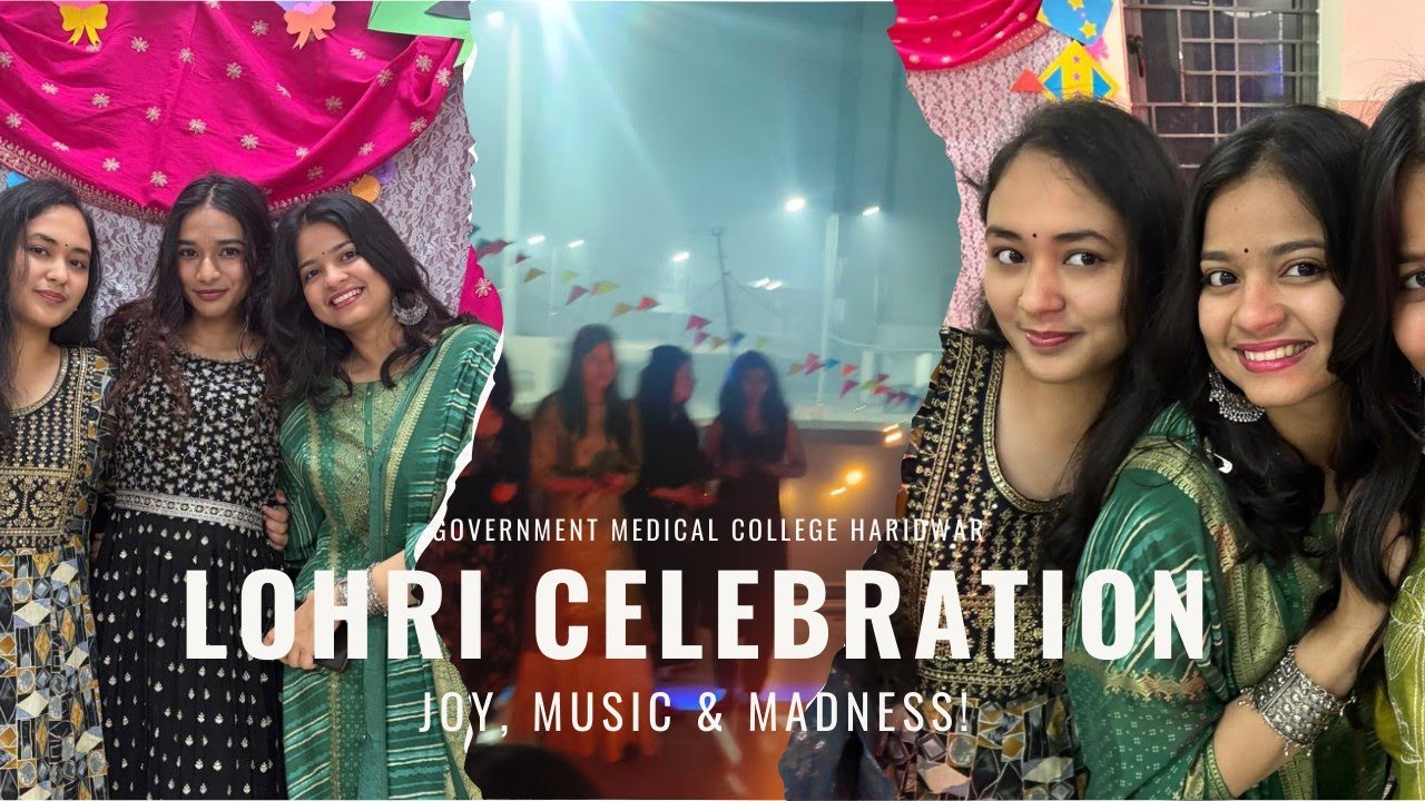 Lohri celebration at government medical college haridwar ♥️#mbbs #gmc #haridwar #gmcharidwar 