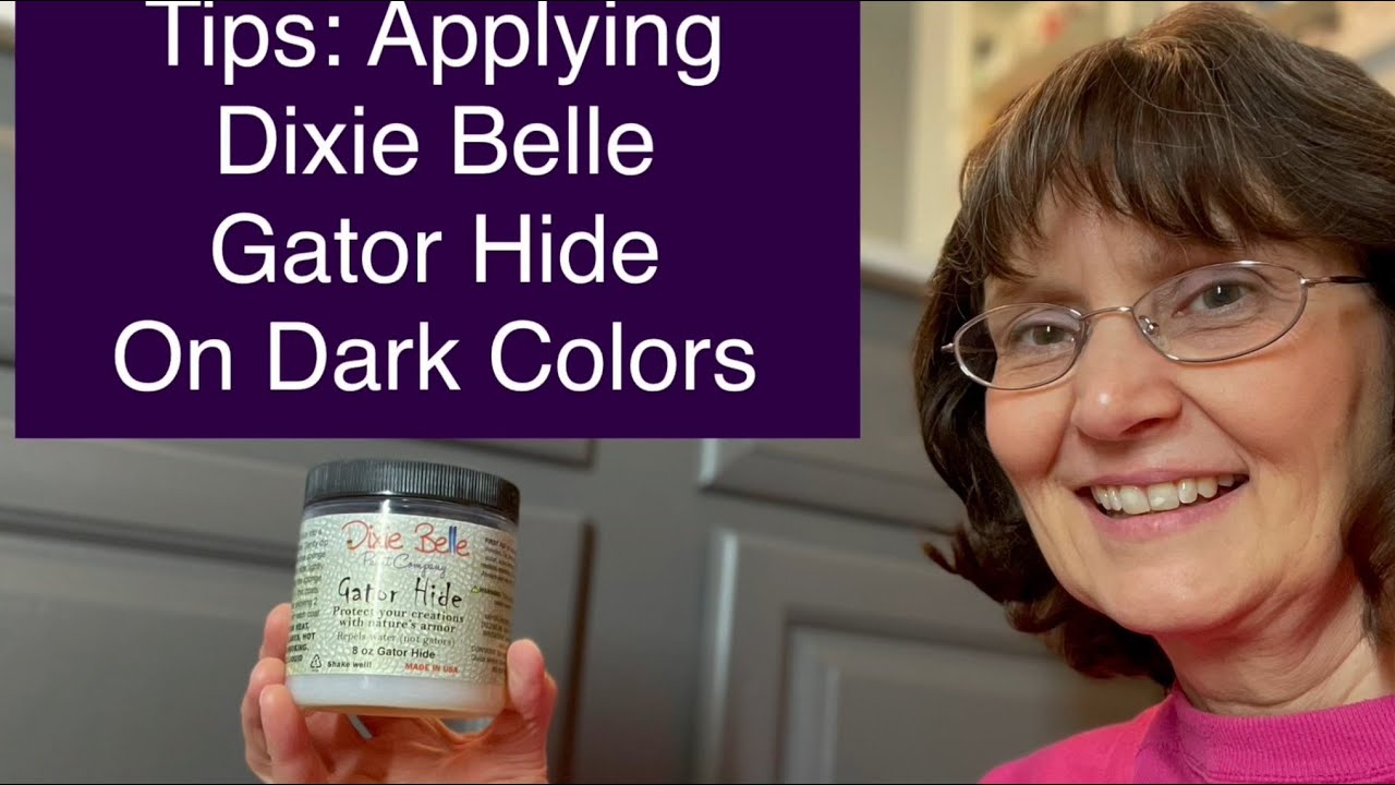 Как наносить краску Dixie Belle Gator Hide на темные цвета (советы по нанесению краски Gator Hide)