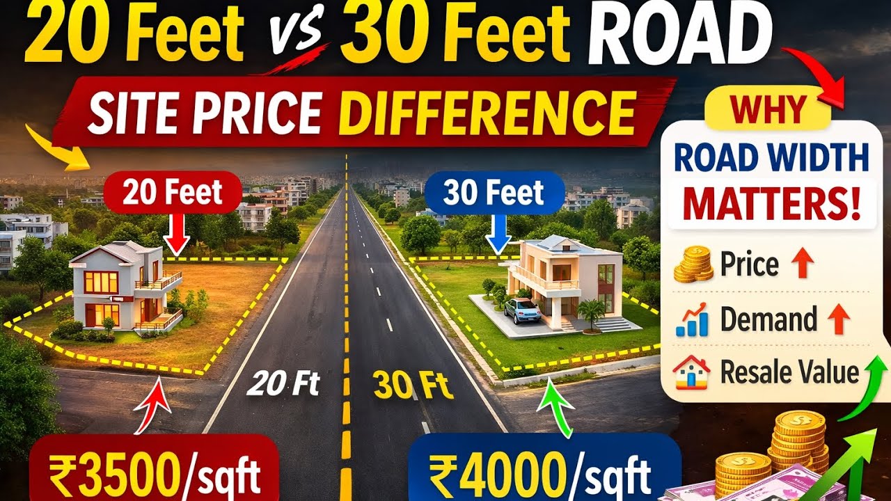 20 Feet vs 30 Feet Road Site Price Difference | Property Valuation Kannada&rdquo;