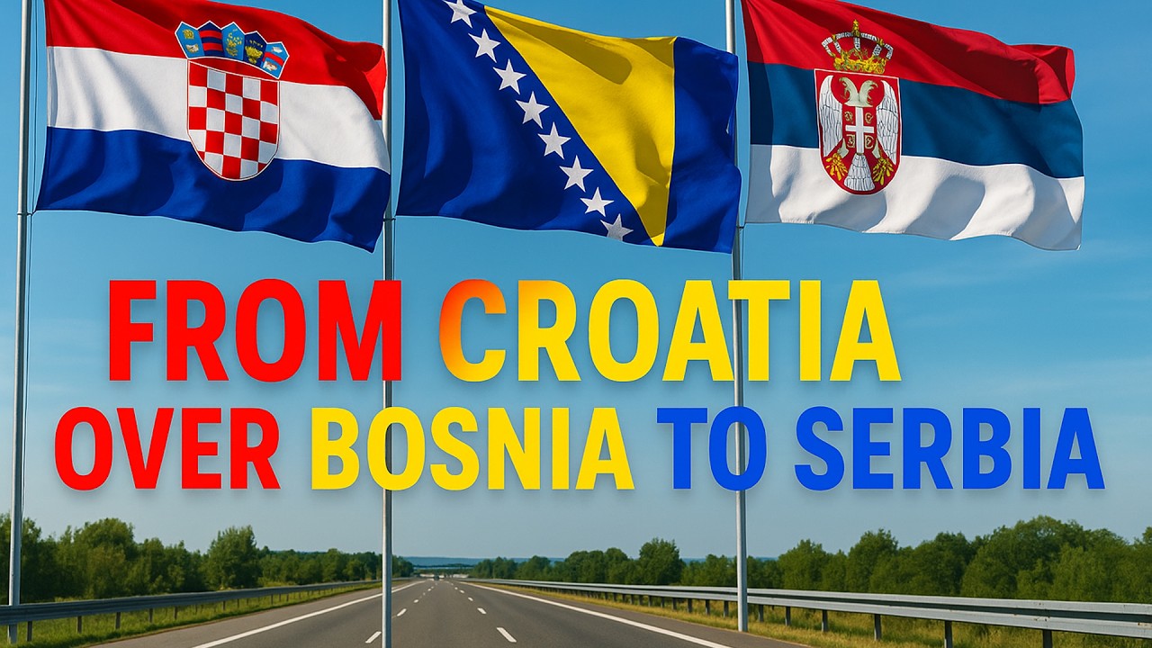 Over three countries in one ride: Zagreb → Bosnia → Serbia