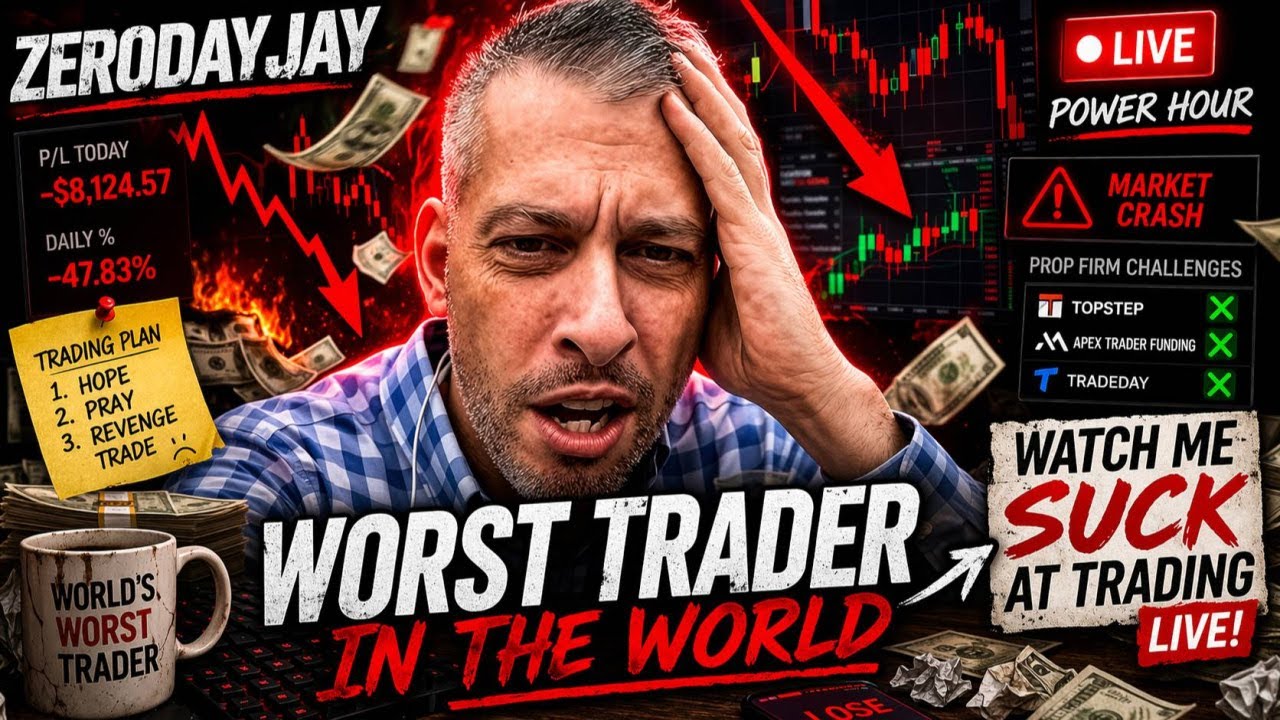 Watch The World's Worst Day Trader Suck At Trading LIVE
