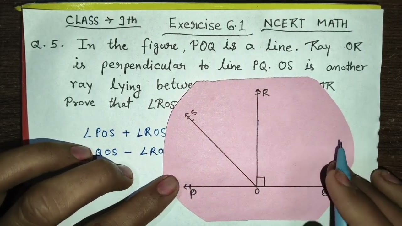 Class 9th NCERT Math #chapter 6#exercise 6.1 Q.5 solution 