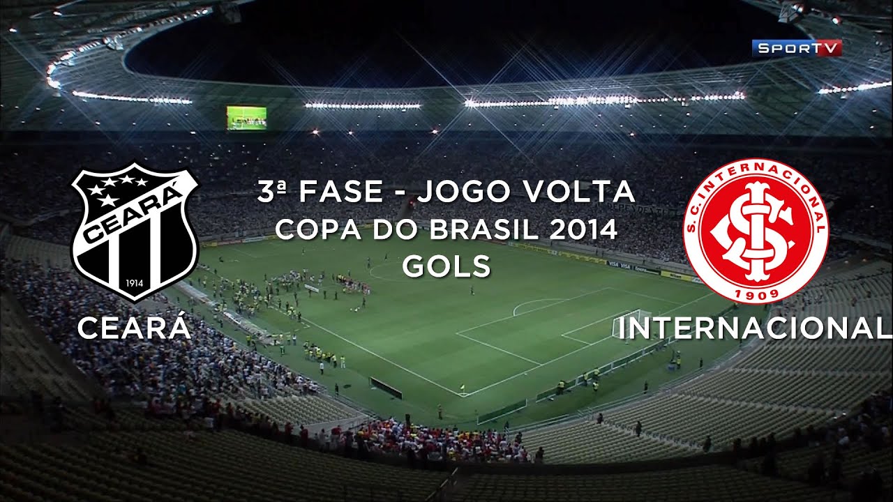 Gols - Ceará 3 x 1 Internacional-RS - Copa do Brasil 2014 - 13/08/2014