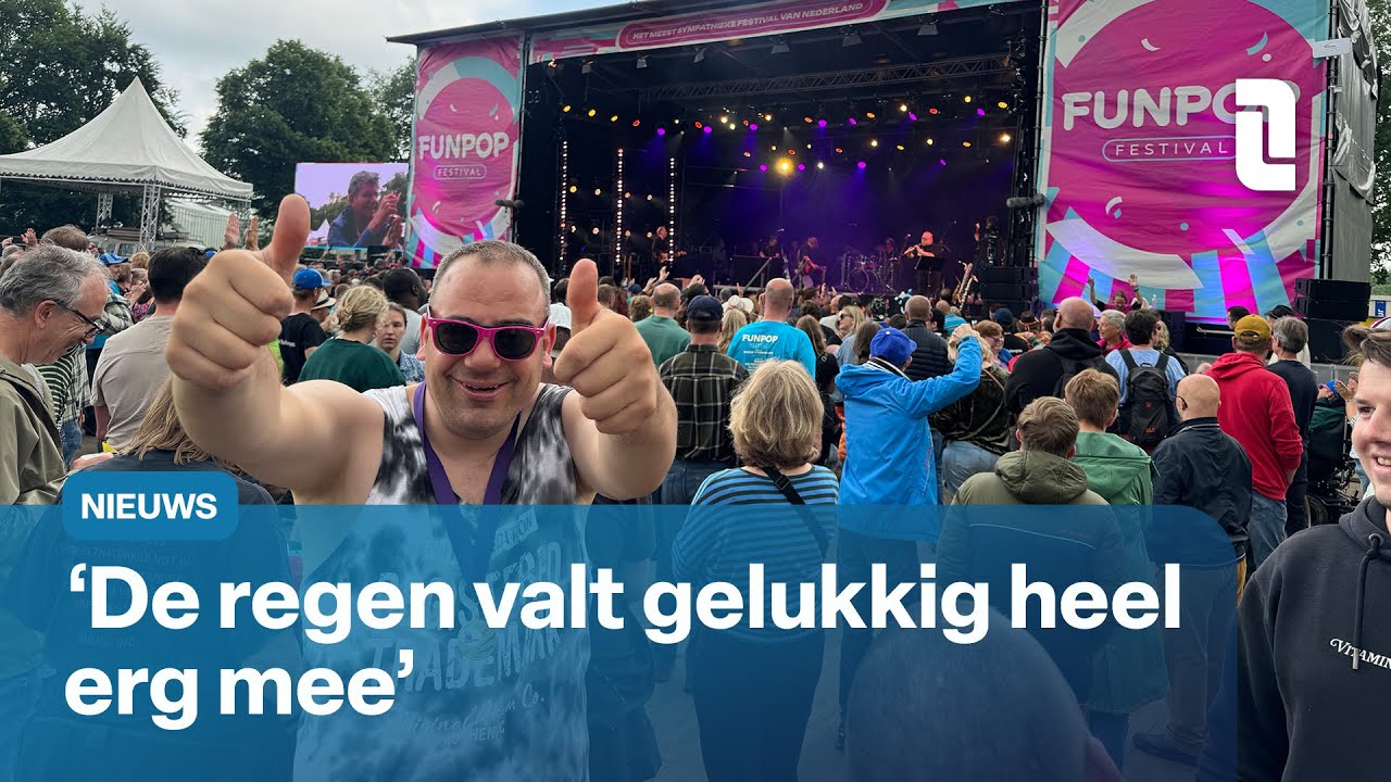 Ook in de regen is Funpop het leukste festival | L1 Nieuws