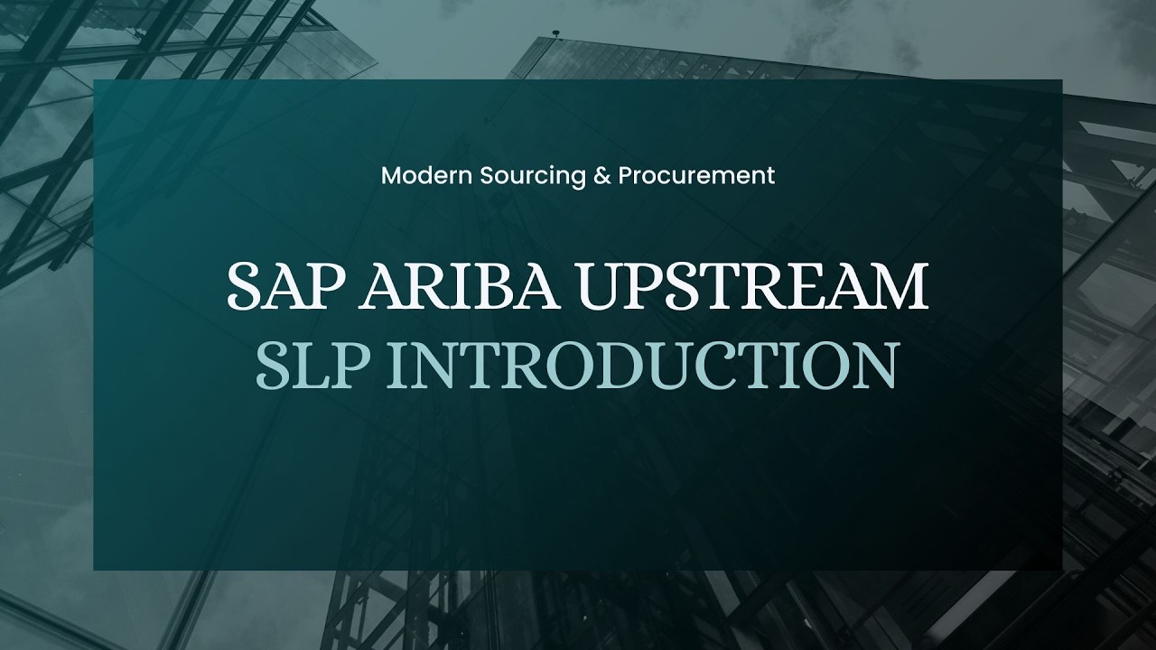 Introduction : SAP Ariba Upsteam Vendor Management (SLP)