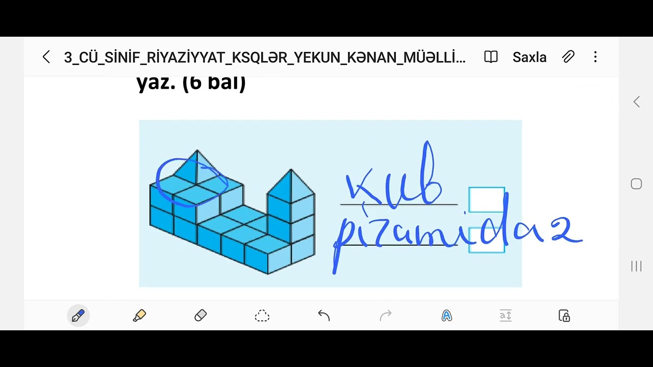 3-cü sinif Riyaziyyat KSQ 5