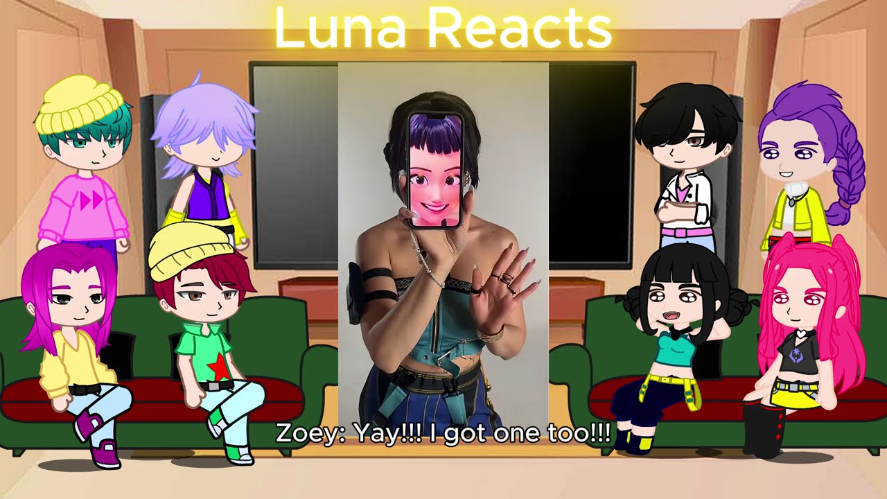 KPop Demon Hunters React To Themselves / TikToks + Memes / Huntrix & Saja Boys / Gacha React