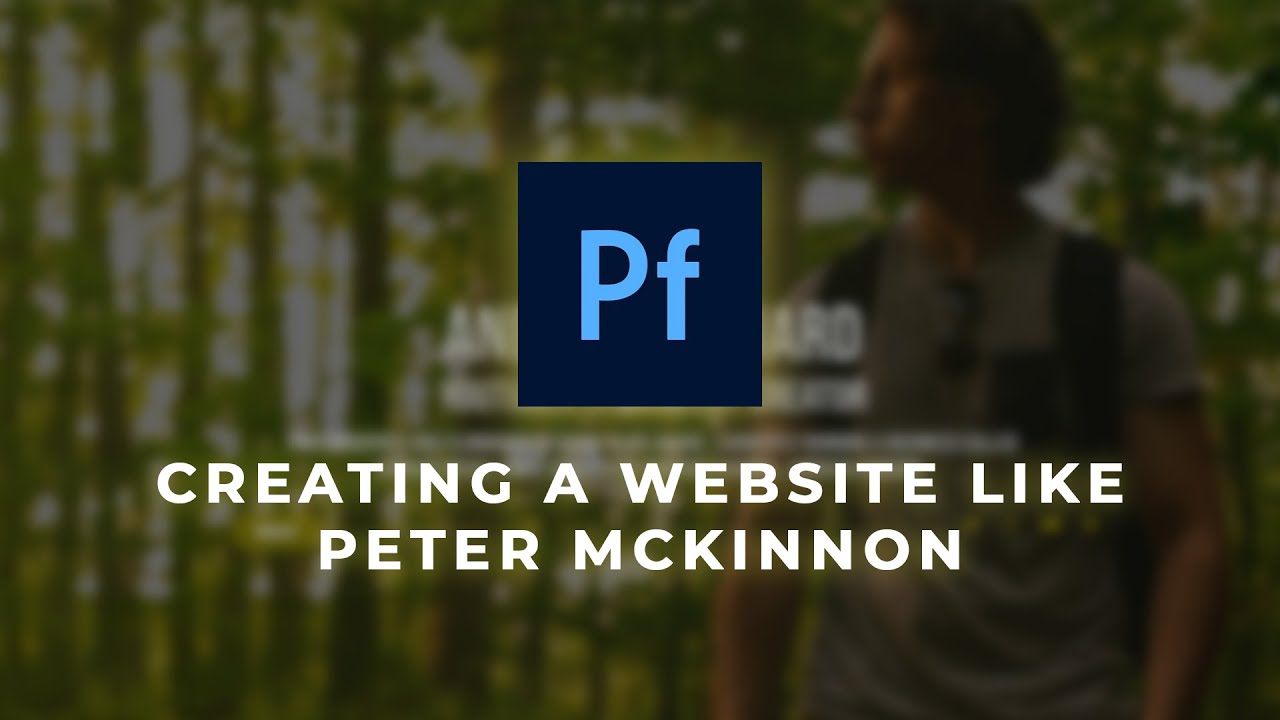Adobe Portfolio Website like Peter McKinnon