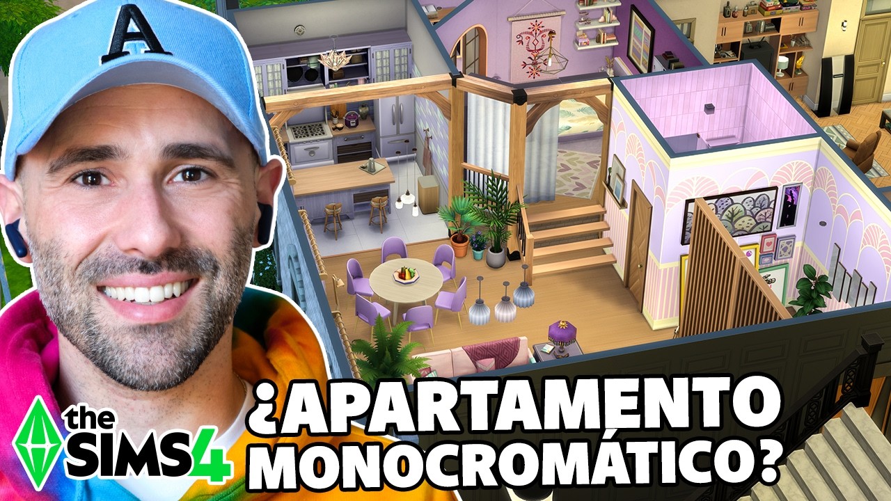 ¡APARTAMENTO MONOCROMÁTICO (fallido) en los Sims 4! 🏠 Gameplay en español