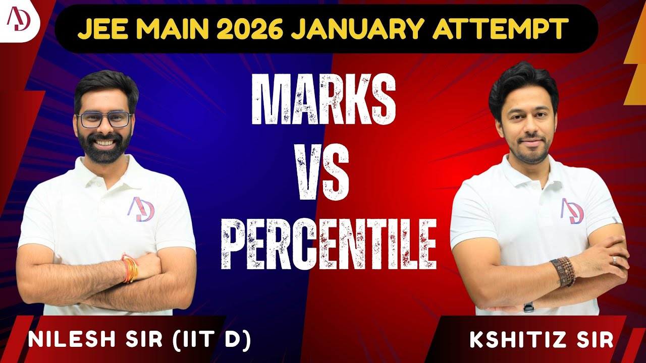 JEE MAIN 2026 | January Attempt | Marks Vs Percentile | Nilesh Sir & Kshitiz Sir | Aurous Digital