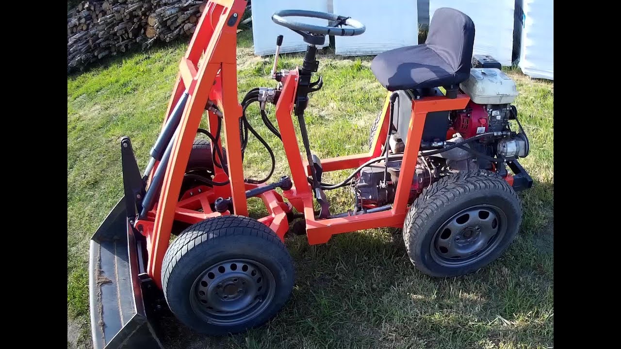 mini ładowarka sam homemade mini loader in action