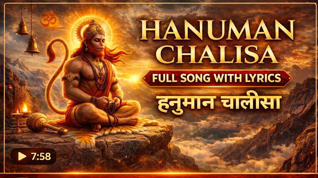 Hanuman Chalisa Full Song with Lyrics | Shree Hanuman Chalisa | Morning Bhajan | AI Bhakti Sur
