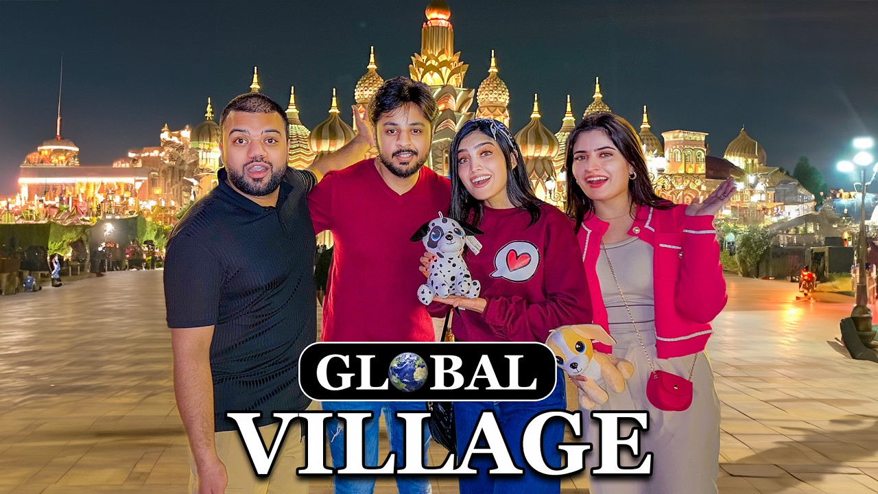 HONEYMOON KA PLAN CHANGE ♥️ | AREEB & DUCKY BHAI KI RACE 😂 | Global Village Dubai 😍