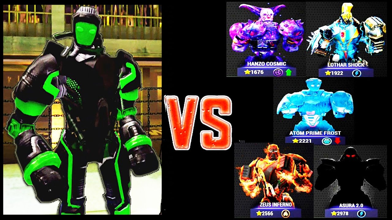 Real Steel Champions ATOM ZEUS BOT (ATOMZEUS) VS ALL BOSSES Series NEW ROBOT(Живая Сталь)