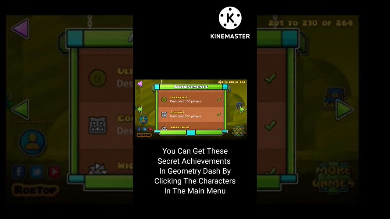 Секретные достижения Geometry Dash!