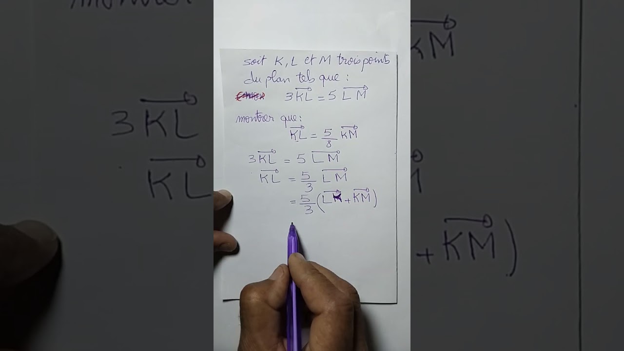 Vecteurs et translation 