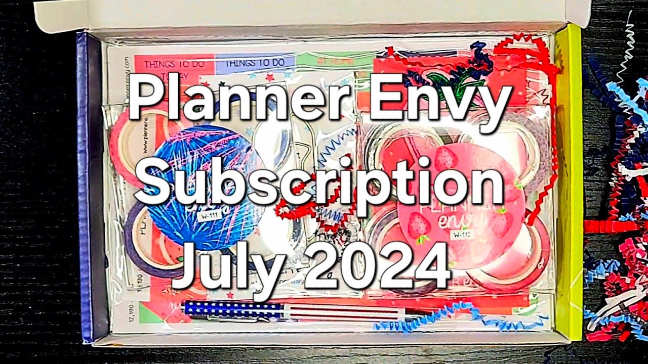 Planner Envy Subscription July 2024