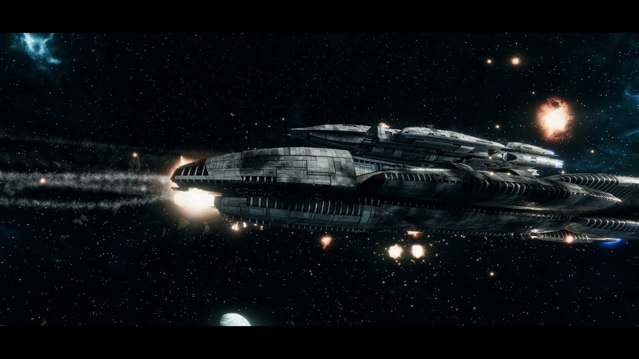 Battlestar Galactica. BSG Deadlock. Defense of Caprica against initial Cylon assault.
