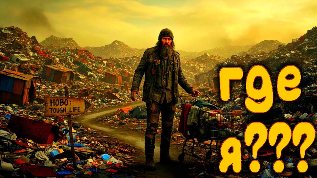Hobo: Tough Life #1 Лишился памяти, очнулся в помойке 😱 ПЕРВАЯ НОЧЬ в Праславе Прохождение