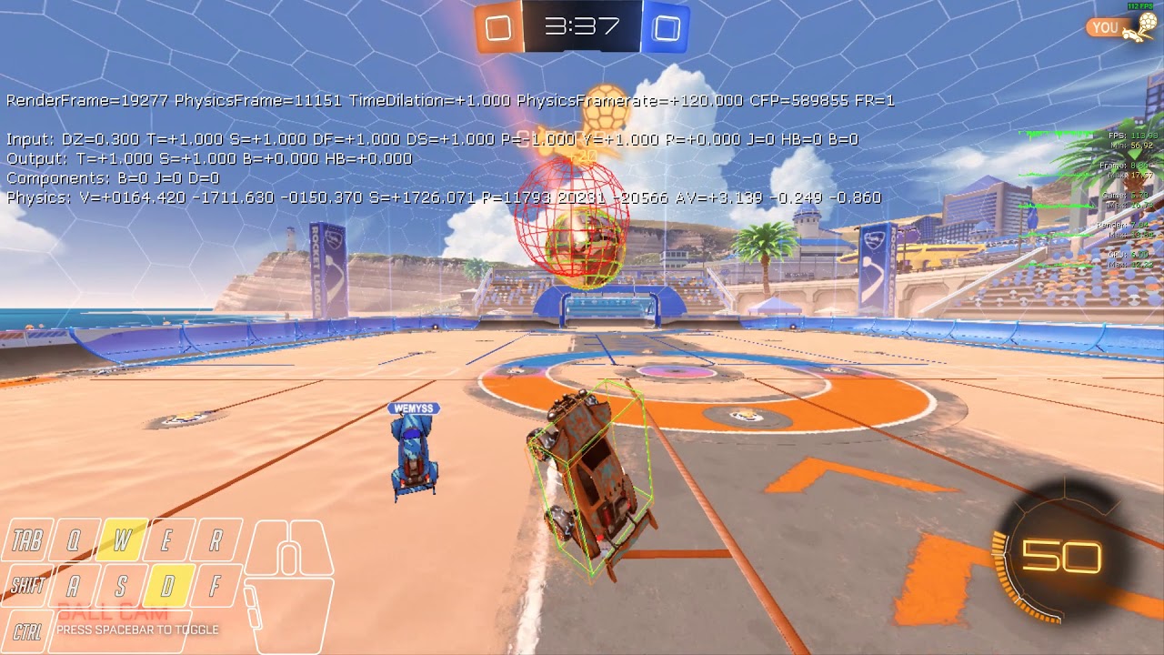 For cone - Bad HCB, Input overlay+perf graph+debug info