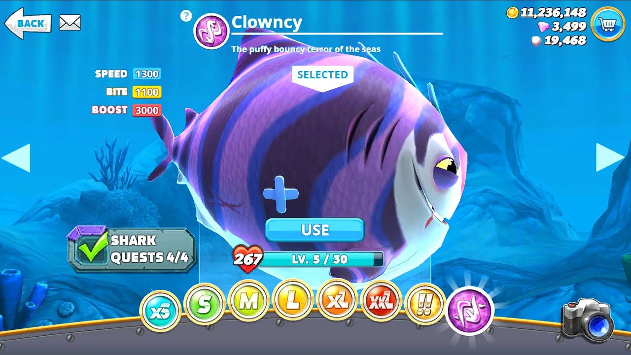 NEW CLOWNCY UNLOCKED and CLOWNCY GAMEPLAY | Hungry Shark World