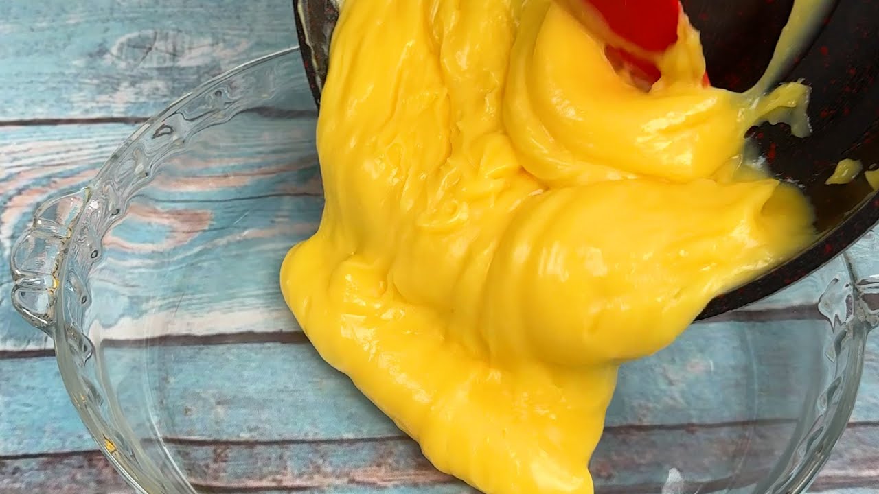 Orange mousse dessert, my family loves it!