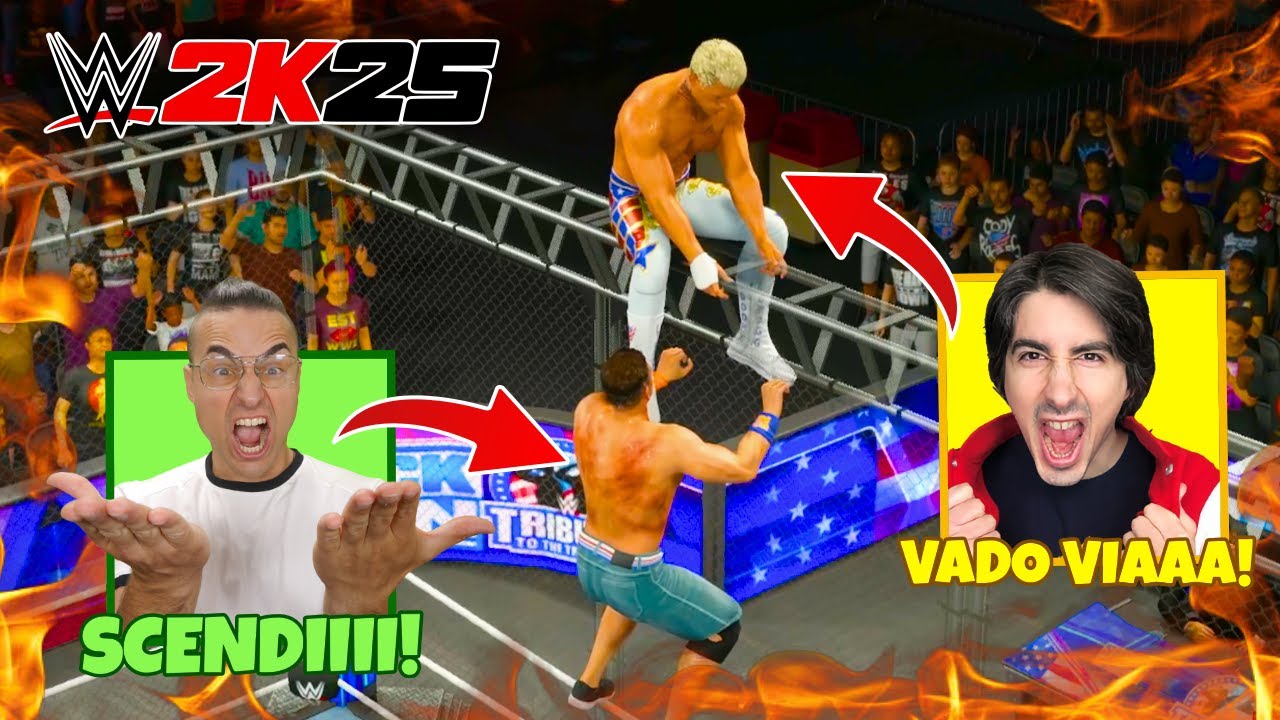 🔒 Match nella GABBIA con Gioseph… ma QUALCOSA è andato storto! 😱🔥 WWE 2K25