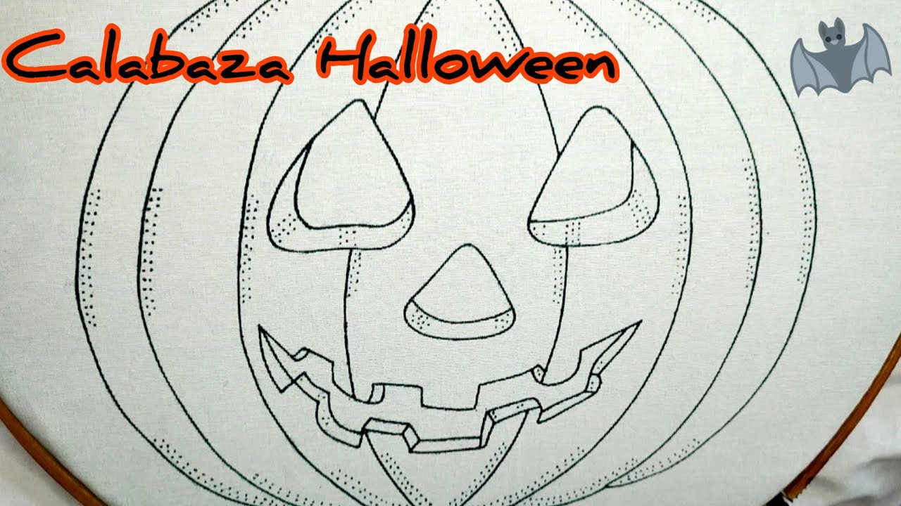 Bordado CALABAZA DE HALLOWEEN 🎃