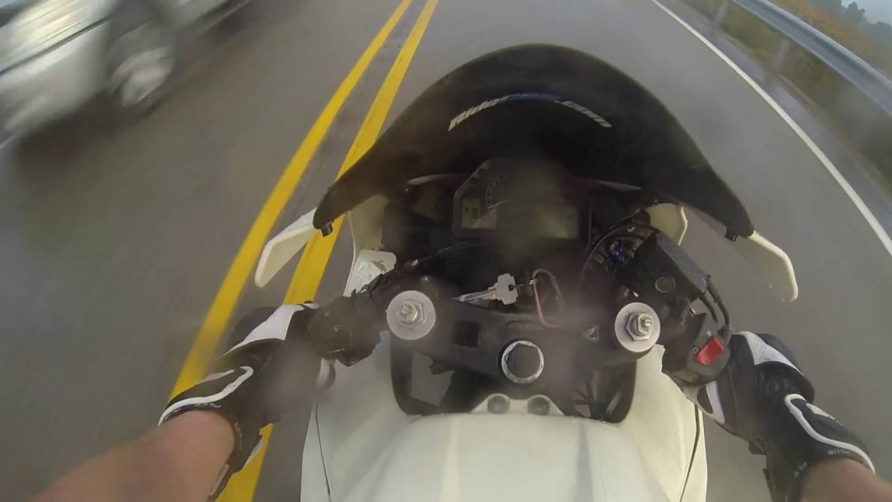 Motorcycle Kickstand left down Oops