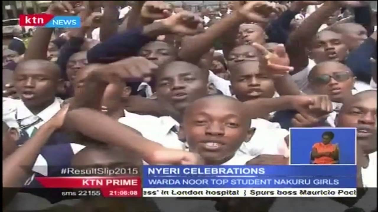 Nyeri celebrates as Nyeri High school emerges one of the top schools in KCSE 2015