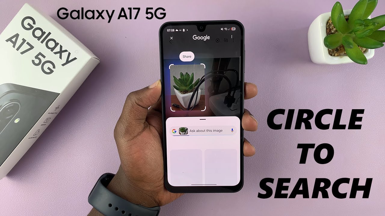 Как включить/отключить круг для поиска на Samsung Galaxy A17 5G