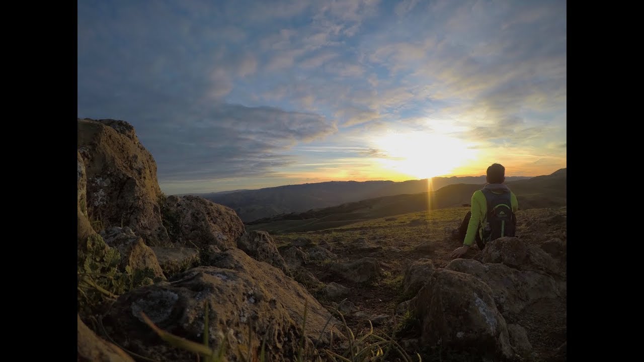 Mission Peak 4am Sunrise Hike in 1080P -  8.7 miles loop trail hike in the wilderness!