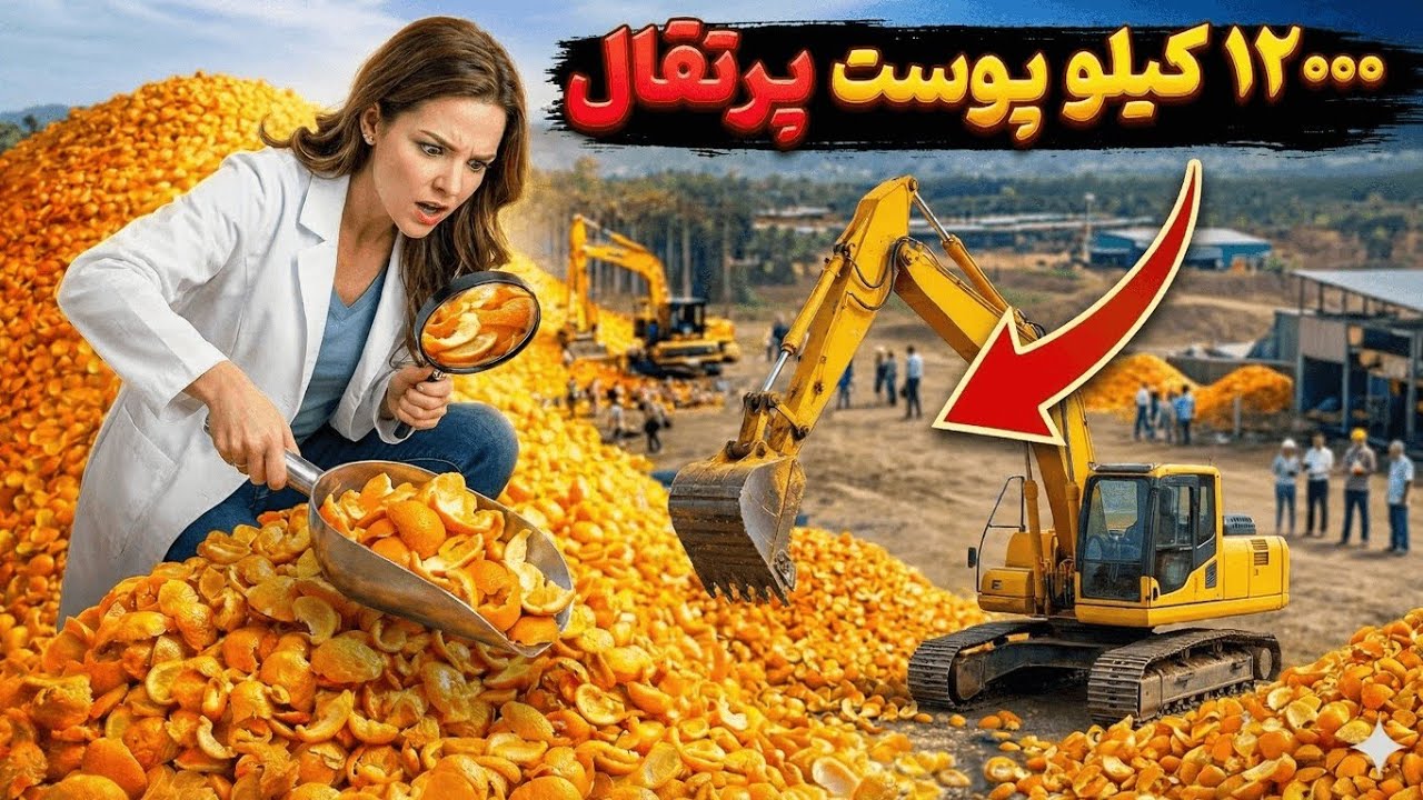 چگونه ریختن ۱۲ تن پوست پرتقال در طبیعت می تواند معجزه کند؟(داستان واقعی و جنجالی) 😳😱
