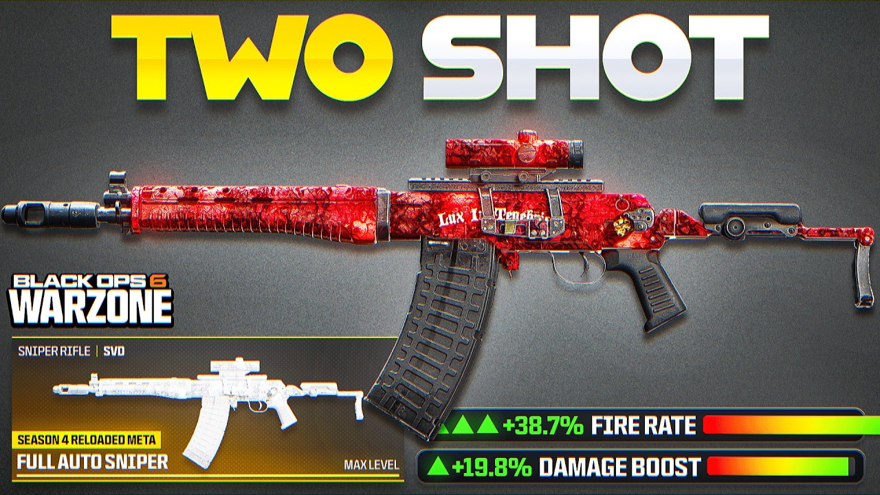 the *NEW* SVD FULL AUTO ATTACHMENT MOD in WARZONE BO6! (Best Sniper Loadout for Warzone 3)