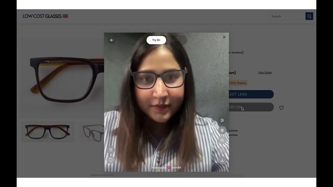35% More Orders with 3D Eyewear Virtual Try-On Technology | Demo of Virtual Try-on