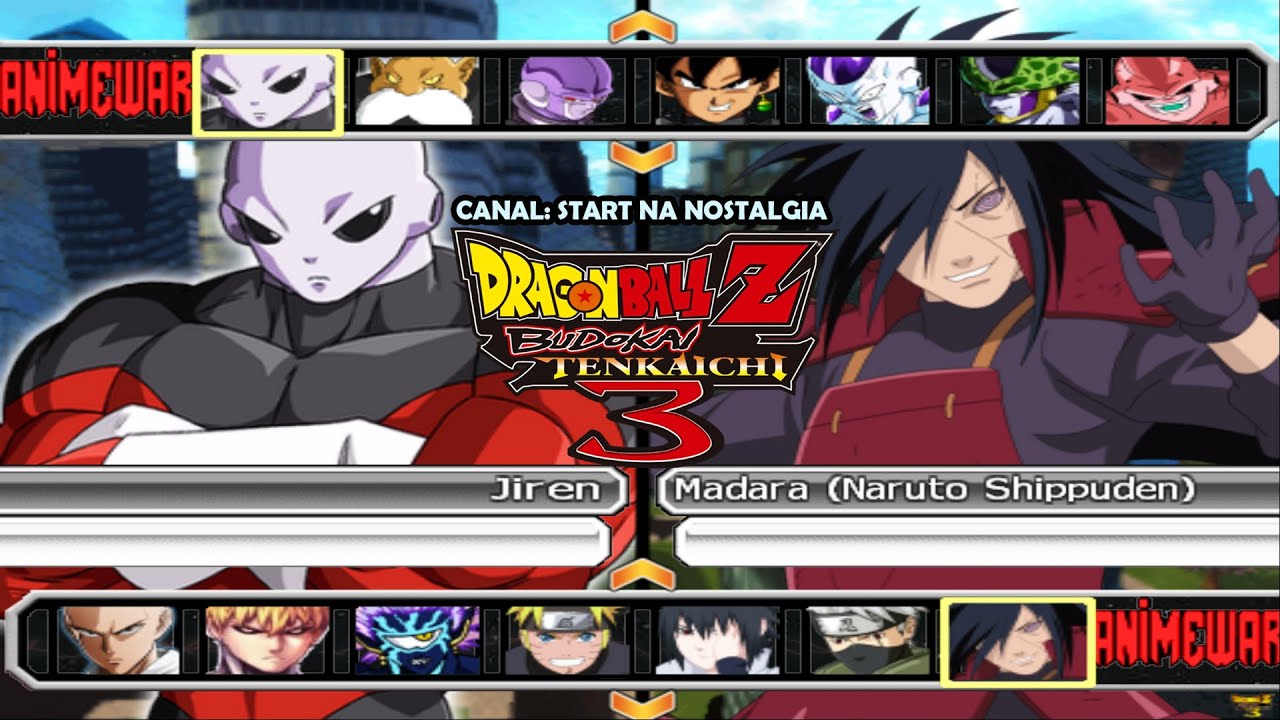 DBZ Budokai Tenkaichi 3 - Anime War V2 - ALL CHARACTERS / TODOS PERSONAGENS / LOS PERSONAJES