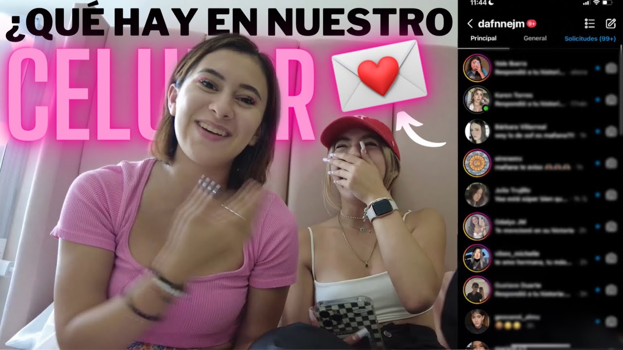 QUE HAY EN NUESTRO CELULAR? chats de ig etc 😱 | Hermanas JM