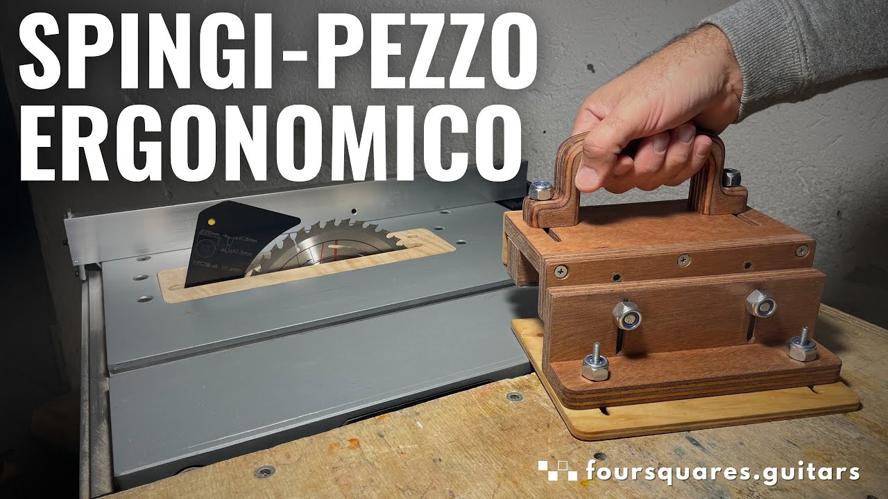 Spingi-Pezzo su Misura con Maniglia Ergonomica — Progetto e Costruzione Completa