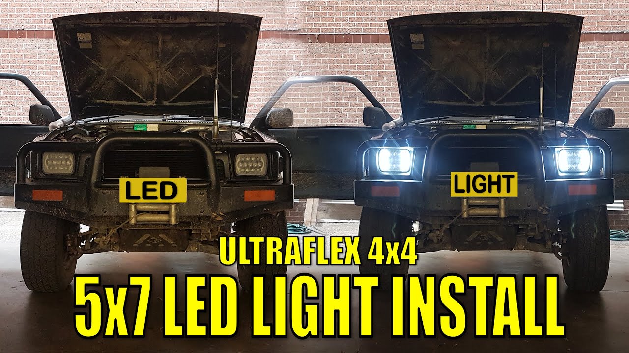 THESE LIGHTS ARE KICK-ARSE! LED LIGHT INSTALL - HILUX SURF - ULTRAFLEX 4X4