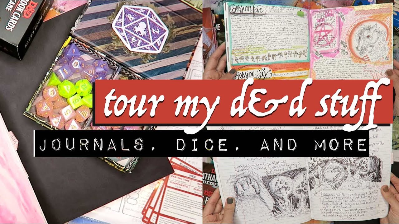 МОИ ВЕЩИ D&D | журналы, игральные кости, книги и многое другое